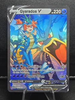 Pokemon Misty Gyarados V Waifu Cute Doujin Ultra Rare Foil ACG Art Card - NM - Image 1