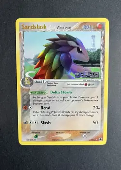 Pokemon TCG Sandslash Delta Species 27/113 Reverse Holo Rare 80HP Card 2005 - Image 3