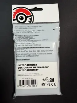 Pokemon Center Ditto Quartet Card Sleeves 65ct SEALED Brand New - Image 2