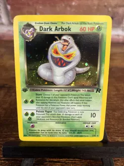 Dark Arbok 2/82 Holo 1st Edition 1999-2000 Team Rocket Pokemon Card TCG NM - Image 1