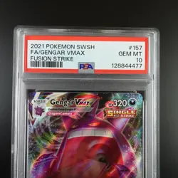 PSA 10 Gengar Vmax 157/264 Pokemon Fusion Strike Holo Graded Card - Image 2