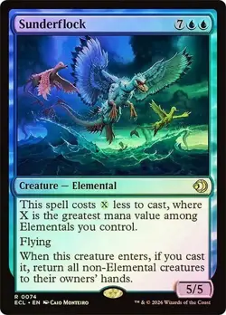 NM Foil Sunderflock, MTG, Lorwyn Eclipsed, Magic the Gathering, 74 - Image 1