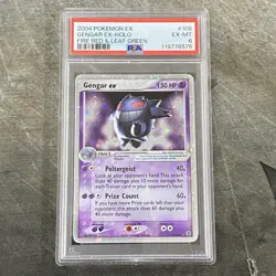 PSA 6 Gengar ex-Holo 108/112 2004 EX Fire Red & Leaf Green Pokemon Card - Image 1