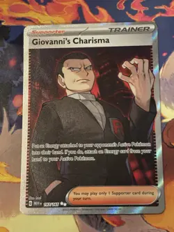 Giovanni's Charisma 197/165 Full Art SR Pokemon 151 English - Image 1