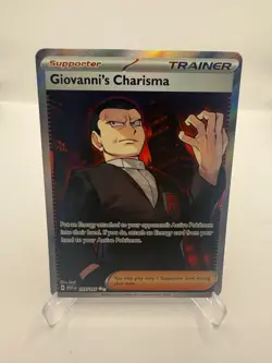 Giovanni's Charisma 197/165 Full Art Trainer SR - Pokemon 151 English - Image 1