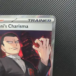 Giovanni's Charisma 197/165 Full Art SR Pokemon Card 151 English Mint Condition - Image 3