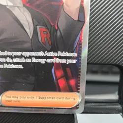Giovanni's Charisma 197/165 Full Art SR Pokemon Card 151 English Mint Condition - Image 5