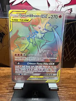 Pokemon GX Charizard and Braixen Tag Team Card 251/236 - Image 1