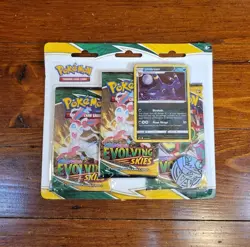 Pokemon Sword & Shield Evolving Skies 3 Pack Blister Umbreon Promo Sealed And 🚀 - Image 5