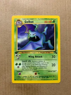 1st Edition Golbat 34/62 Fossil Set - Uncommon Pokemon Card - NM/Mint - Image 1