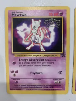 Pokemon TCG Mewtwo Promo Card 03/53 & 14/53 Movie Regular Promo Set - Ungraded - Image 2