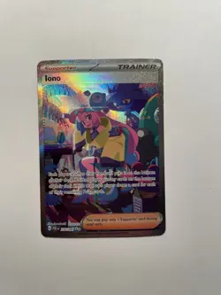 Pokemon TCG Paldean Fates - Iono - Holo Card 237/091 Special Illustration Rare - Image 1