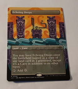 MtG Echoing Deeps (LCI-0346) Rare Alternative Art / Showcase English MINT - Image 1