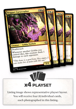 Boggart Cursecrafter X4 [Lorwyn Eclipsed] Magic MTG ECL 0206 NM 💀🔥 - Image 1