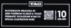 2025 Pokemon Prismatic Evolutions 168/131 Bloodmoon Ursaluna EX SIR TAG 10 (983) - Image 3