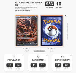 2025 Pokemon Prismatic Evolutions 168/131 Bloodmoon Ursaluna EX SIR TAG 10 (983) - Image 4