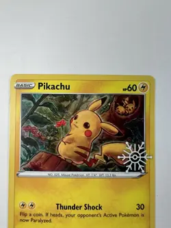 Pikachu SWSH153 Holo Holiday Calendar Snowflake Promo English Pokemon Card (NM) - Image 4