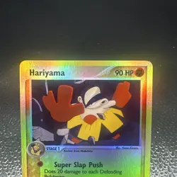 Hariyama 8/109 Reverse Holo Rare EX Ruby & Sapphire Pokemon Card - LP - Image 3