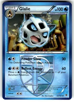 Glalie (Team Plasma) Plasma Blast Pokemon 22/101 Uncommon NM - Image 1