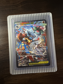 POKEMON Mega Lucario EX 179/132 SIR Special Illustration with bonus Charizard - Image 1