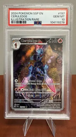 Pokemon 2024 SSP Ceruledge Illustration Rare PSA 10 #197 English - Image 1