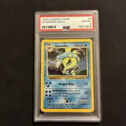 Pokemon TCG Gyarados Base Set 6/102 Holo Unlimited Holo Rare PSA 8 - Image 1