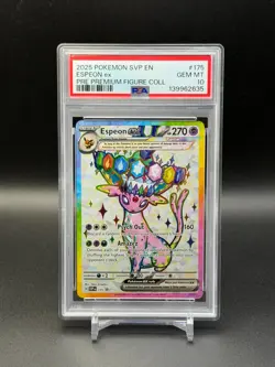 2025 POKEMON SVP EN-SV BLACK STAR PROMO #175 ESPEON EX PSA 10 GEM - Image 1