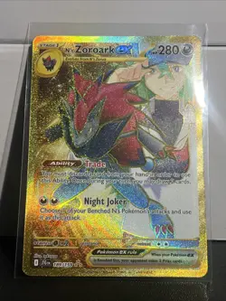 N’s Zoroark Hyper Rare Gold Journey Together 189/159 Pokemon TCG - Image 2