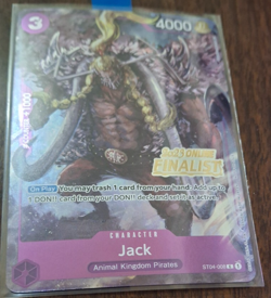 One Piece Card Game Jack 2023 FINALIST Promo English NM - Image 1