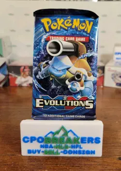 Pokemon TCG XY Evolutions Booster Pack Blastoise Art Sealed 10 Cards Pokemon X Y - Image 1