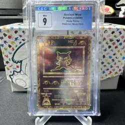 Ancient Mew 2000 Pokemon Movie Promo Holo CGC 9 MINT With Swirl - Image 1