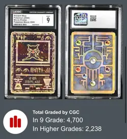 Ancient Mew 2000 Pokemon Movie Promo Holo CGC 9 MINT - Image 1