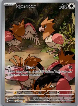 Spearow 151/132 Illustration Rare Mega Evolution Pokemon Near Mint - Image 1