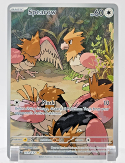Pokemon TCG NM Near Mint Mega Evolution Spearow 151/132 Illustration Rare - Image 1