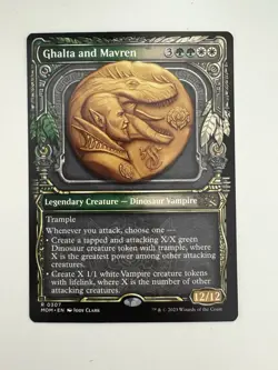 Ghalta and Mavren Showcase MTG Magic the Gathering Card NM Near Mint MOM - Image 1