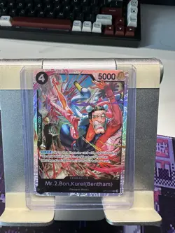 Bon Kurei (Bon Clay) op14-091 Full Art Super Rare One Piece TCG Card Gam - Image 1