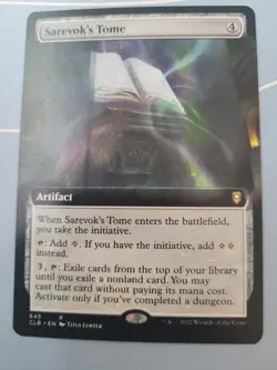 Sarevok's Tome (Extended Art) Commander Legends Baldur's Gate MTG Magic LP/NM - Image 1