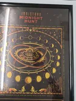 Magic the Gathering Innistrad Midnight Hunt Framed Foil Promo Poster READ - Image 3
