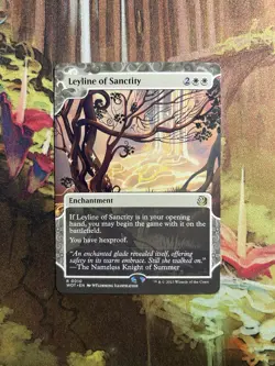 MTG Leyline of Sanctity Borderless - Wilds of Eldraine: Enchanting Tales NM - Image 1