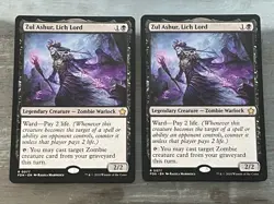 2x Zul Ashur, Lich Lord - Foundations (FDN) - EN R 0077 - Image 1