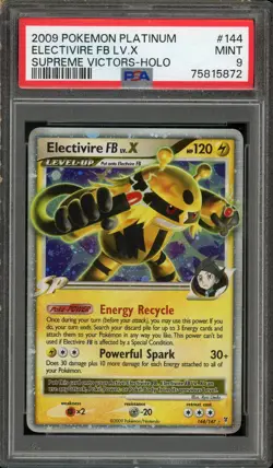 2009 Pokemon Platinum Supreme Victors Electivire Fb Lv X Holo Level #144 PSA 9 - Image 1