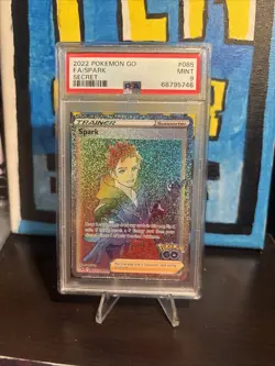 PSA 9 MINT 2022 Pokemon Go SPARK #085 Full Art Ultra Rare Secret - Image 1