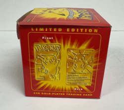 Limited Edition 23k Gold-Plated Pokemon Trading Card from Burger King - Pikachu - Image 3