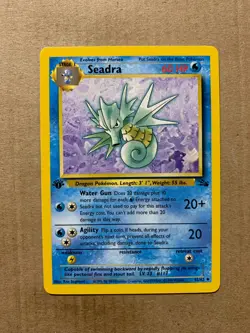 1st Edition Seadra 42/62 Fossil Set - Uncommon Pokemon Card - NM/Mint - Image 1