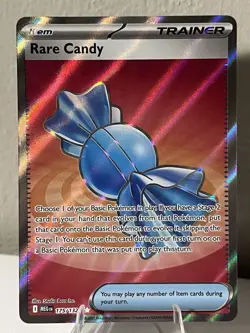 Pokemon TCG Mega Evolution Trainer Holo Card 175/132 Rare Candy - Image 1