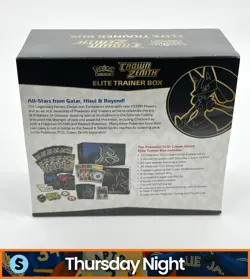 POKEMON TCG CROWN ZENITH SEALED ELITE TRAINER BOX ETB - Image 2