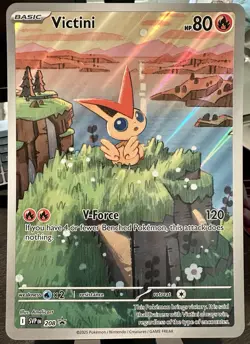 Victini SVP EN 208 NM Black Star Promo Pokemon TCG Scarlet & Violet Holo JUMBO - Image 1