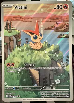 Victini SVP EN 208 NM Black Star Promo Pokemon TCG Scarlet & Violet Holo JUMBO - Image 3