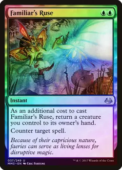 Familiar's Ruse FOIL Modern Masters 2017 PLD Blue Uncommon MTG CARD ABUGames - Image 1