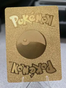 Pokemon Pikachu VMAX 310hp Gold Foil Fan Art Collector Card TCG Gigantamax - Image 2